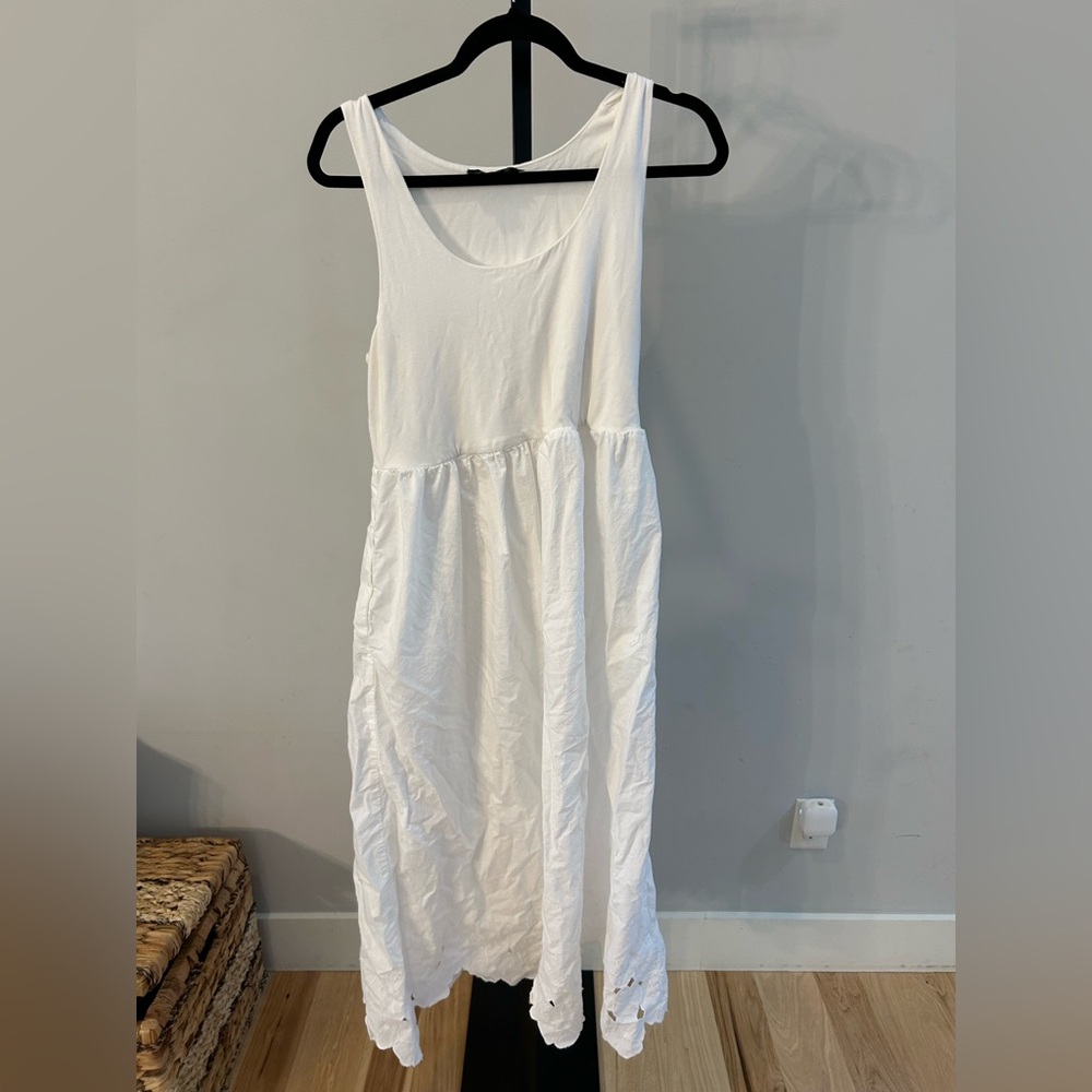 Hatch White Sleeveless Maxi Dress